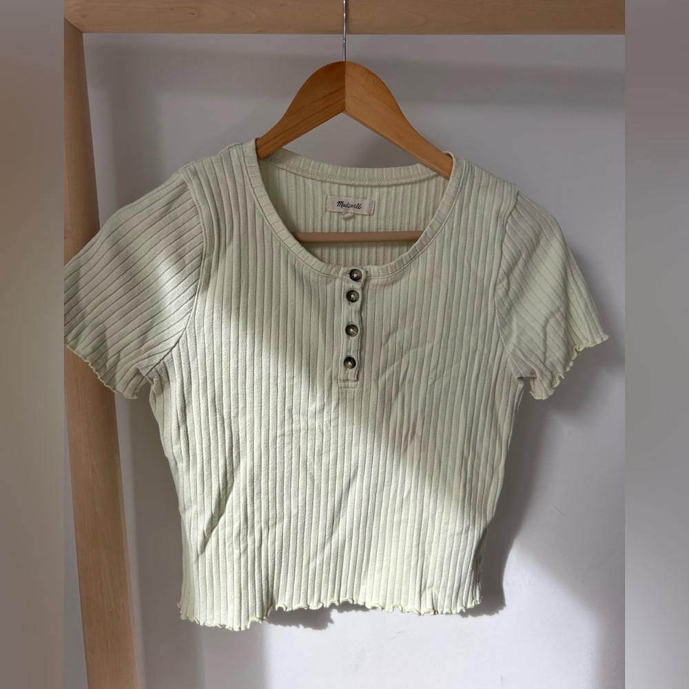 Madewell Cropped T Shirt Size M